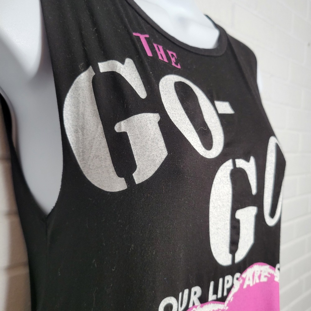 Lauren Moshi The Go-Go's Band Tee Deanna T-shirt Dress Sz S Our Lips Are Sealed - Picture 4 of 13